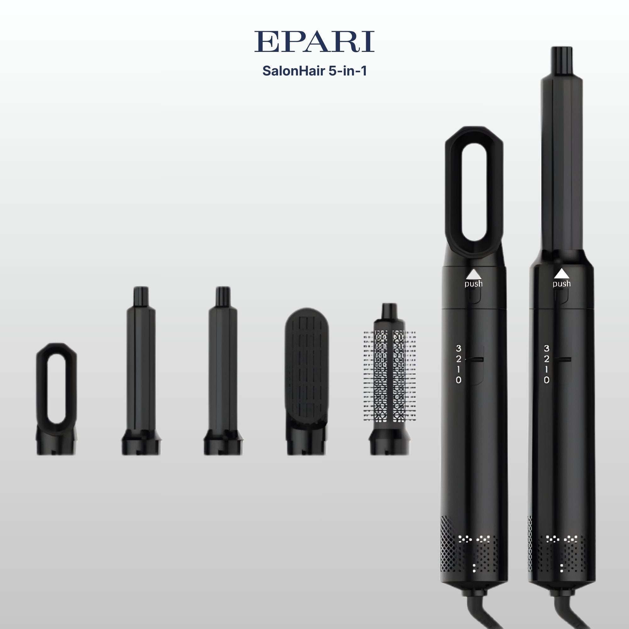 SalonHair 5-in-1 Hairstyler & Föhn mit Coanda-Effekt – Locken, Glätten & Trocknen