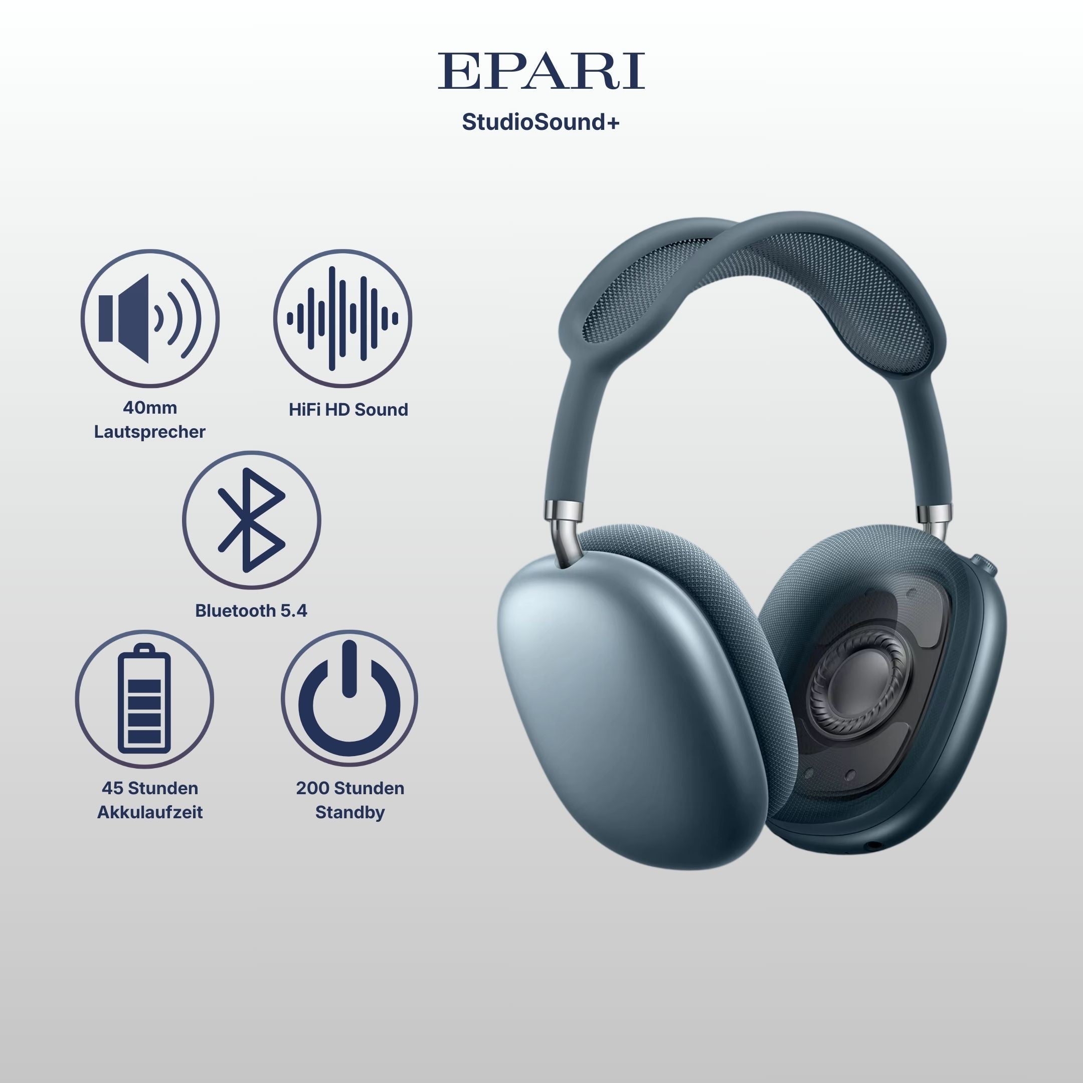 StudioSound+ Over-Ear Bluetooth Kopfhörer mit ANC