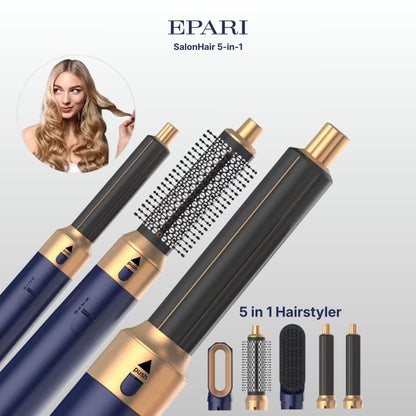 SalonHair 5-in-1 Hairstyler & Föhn mit Coanda-Effekt – Locken, Glätten & Trocknen