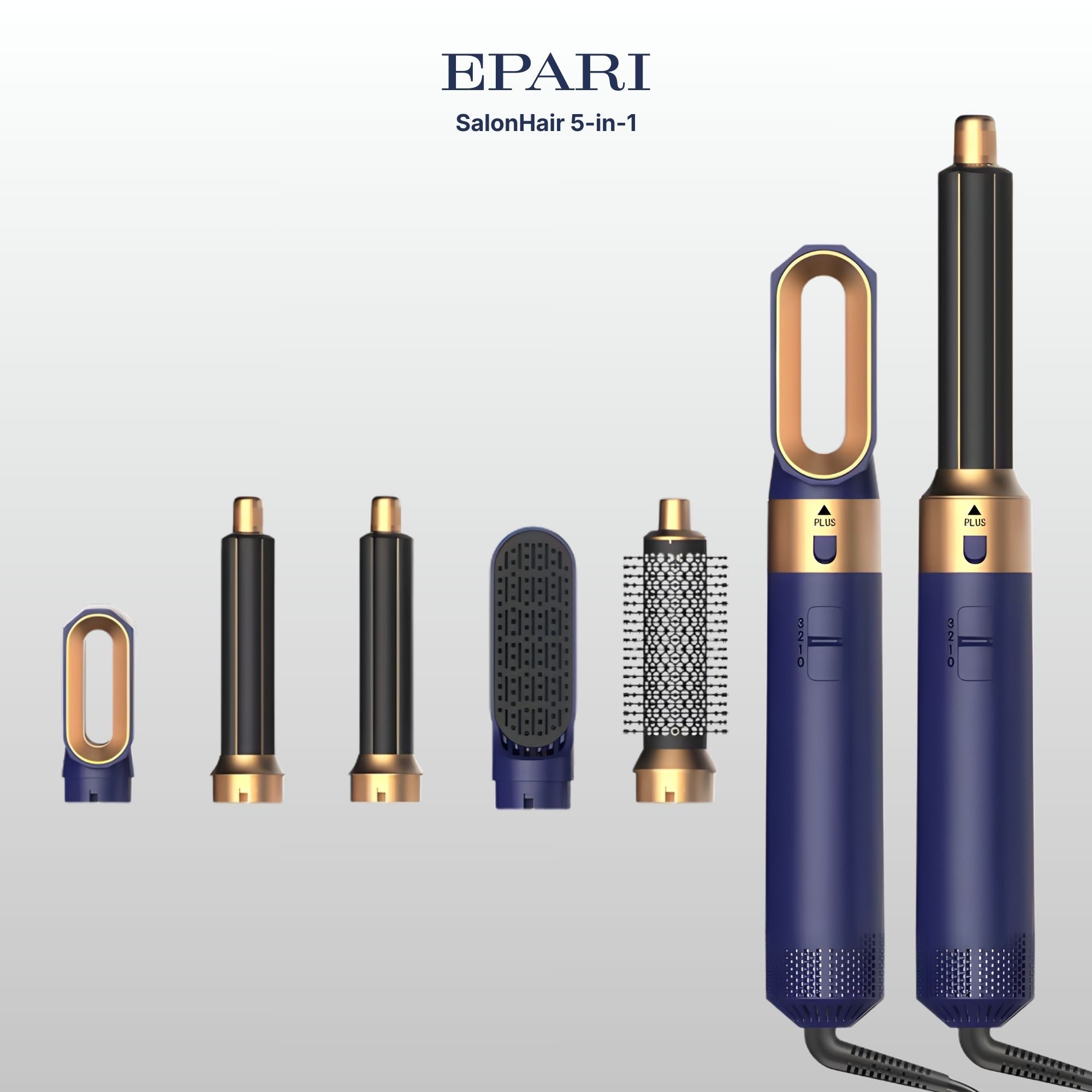 SalonHair 5-in-1 Hairstyler & Föhn mit Coanda-Effekt – Locken, Glätten & Trocknen