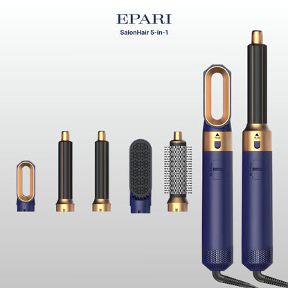 SalonHair 5-in-1 Hairstyler & Föhn mit Coanda-Effekt – Locken, Glätten & Trocknen