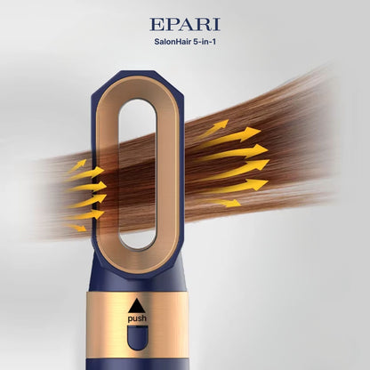 SalonHair 5-in-1 Hairstyler & Föhn mit Coanda-Effekt – Locken, Glätten & Trocknen