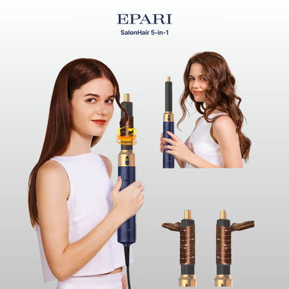 SalonHair 5-in-1 Hairstyler & Föhn mit Coanda-Effekt – Locken, Glätten & Trocknen