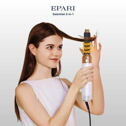 SalonHair 5-in-1 Hairstyler & Föhn mit Coanda-Effekt – Locken, Glätten & Trocknen