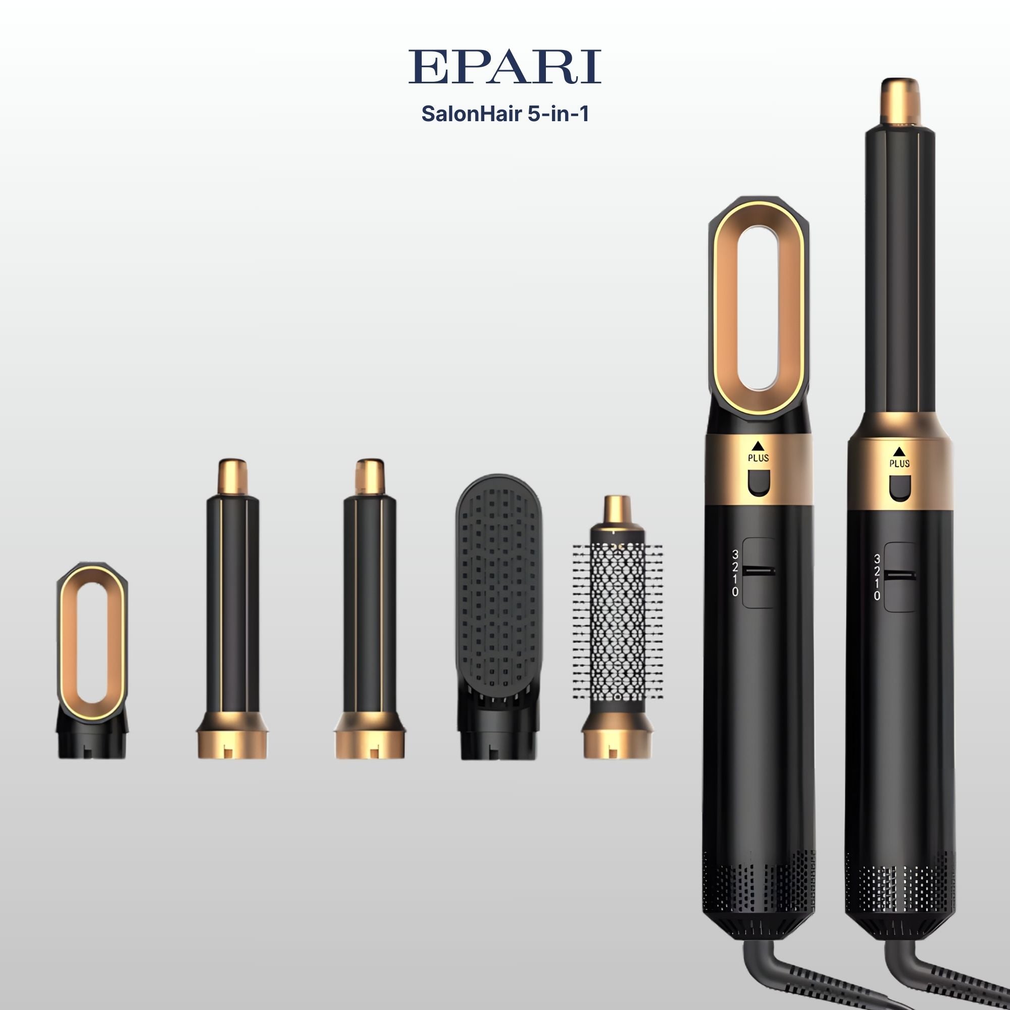 SalonHair 5-in-1 Hairstyler & Föhn mit Coanda-Effekt – Locken, Glätten & Trocknen